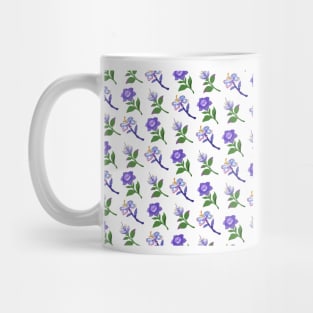 Sumeru Flowers Print (White) Mug